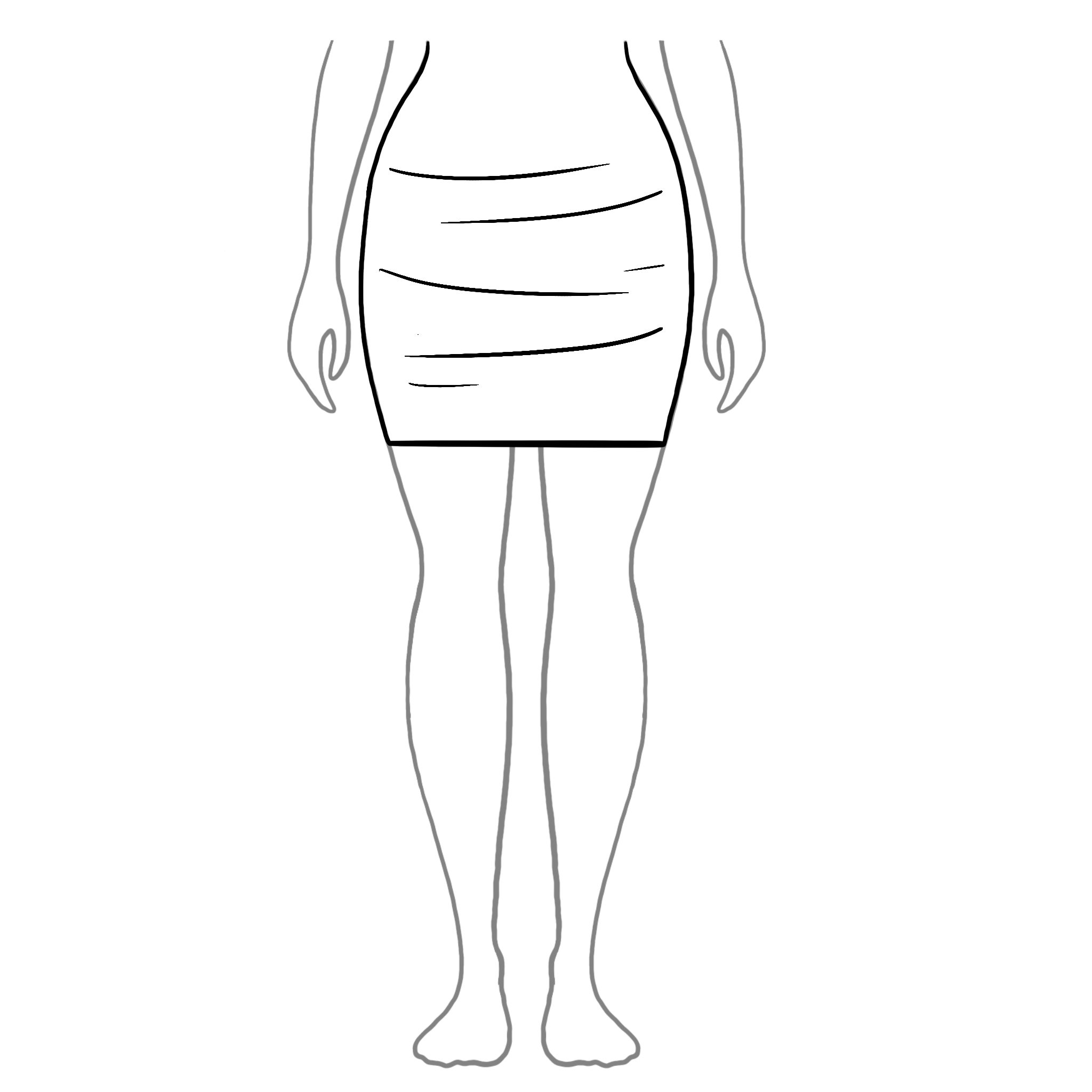 Bodycon Short Wrinkled.png Bottom